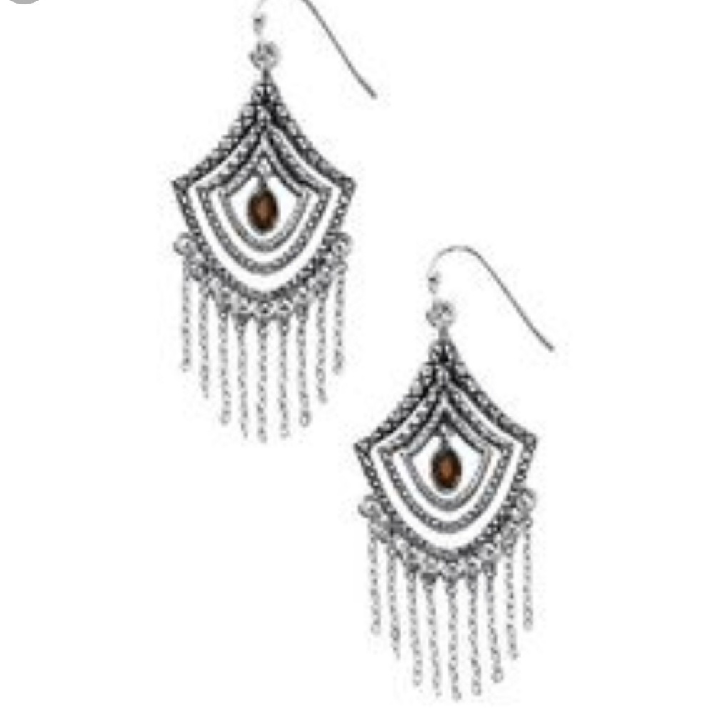 LIA SOPHIA - "GAZELLE" earrings, garnet colored - Picture 5 of 5